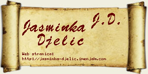 Jasminka Đelić vizit kartica